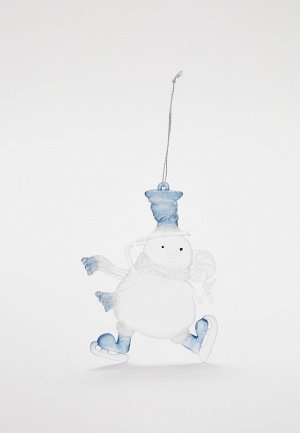 Игрушка елочная Kurt S. Adler снеговик. Цвет: голубой
