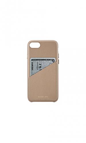 Кожаный чехол для iphone 6/7/8 карт Casetify. Цвет: коричневый