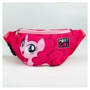 Cумка на пояс My Little Pony, 25 x 6 13 см, отдел молнии, без подклада Hasbro. Цвет: розовый