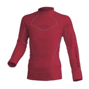 Термобелье блуза на девочку rmo LS13670 116-122 рубин Brubeck. Цвет: красный