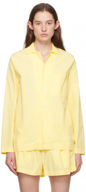 Желтая пижамная рубашка с длинным рукавом Tekla