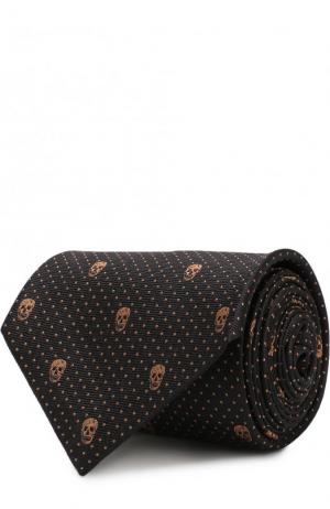 Шелковый галстук Alexander McQueen. Цвет: серый
