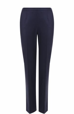 Укороченные кашемировые брюки со стрелками Loro Piana. Цвет: темно-синий
