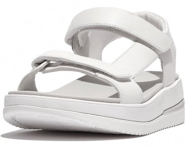 Сандалии Surff Adjustable Leather Back-Strap Sandals, цвет Urban White FitFlop