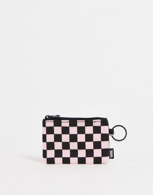 Пудрово-розовый брелок для ключей в шахматную клетку Keep Change-Розовый цвет Vans