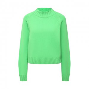 Шерстяной свитер Vivetta. Цвет: зелёный