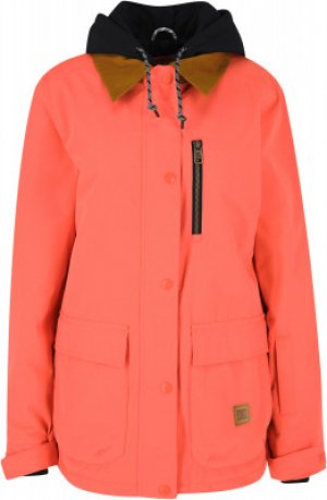 Куртка утепленная женская DC Shoes, размер 48 SHOES. Цвет: оранжевый