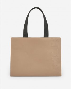Женская сумка-шопер серо-коричневого цвета , серо-коричневый Adolfo Dominguez