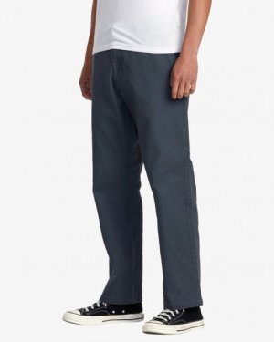 Мужские брюки-чинос Americana RVCA. Цвет: синий