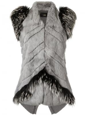Fur waistcoat Andrea Bogosian. Цвет: серый