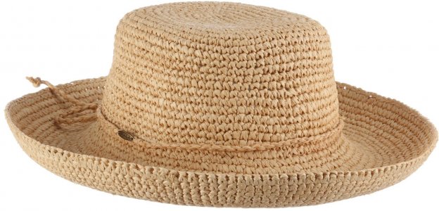 Солнцезащитная шляпа Sienna Petite крючком из рафии — женская , хаки Scala