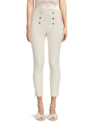 Узкие брюки Sailor с высокой посадкой , белый DKNY