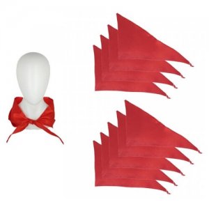 Пионерский галстук сатин Пионер, 30 х 100 см, цвет красный (Набор 10 шт.) Happy Pirate