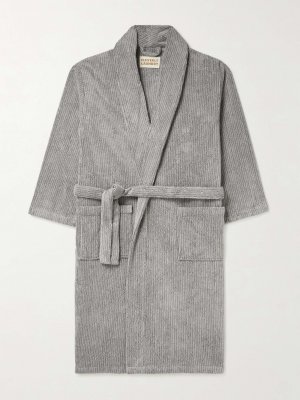 Хлопково-махровый халат , серый Cleverly Laundry