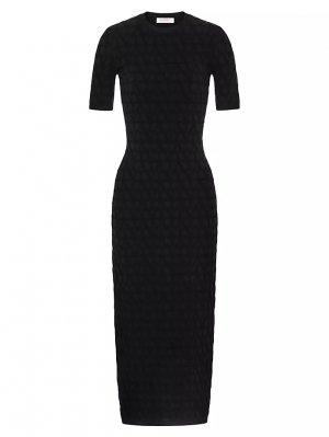 Платье из эластичной вискозы Toile Iconographe , черный Valentino Garavani