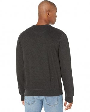 Толстовка U.S. POLO ASSN. Long Sleeve Popover Crew Neck Fleece Sweatshirt, цвет Black Heather