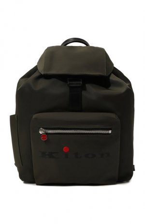 Текстильный рюкзак Kiton. Цвет: хаки