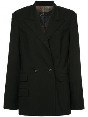 Двубортная куртка Zambesi. Цвет: черный