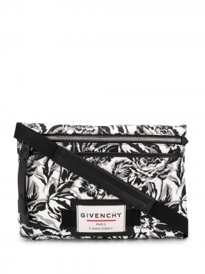 Сумка на плечо с цветочным принтом Givenchy. Цвет: черный