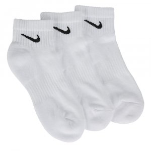Набор из 3 средних носков на каждый день с мягкой подушкой до щиколотки , белый Nike