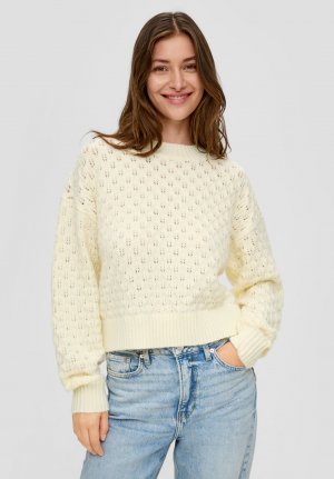 Вязаный свитер MIT MUSTER , цвет natur QS
