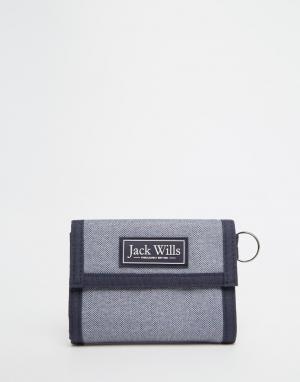 Бумажник Ovington Jack Wills. Цвет: темно-синий