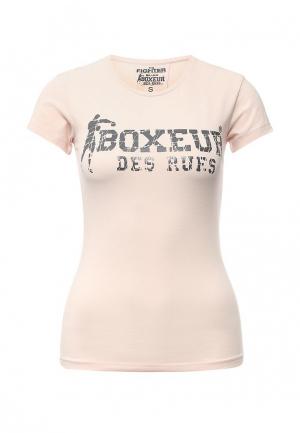 Футболка Boxeur Des Rues. Цвет: розовый
