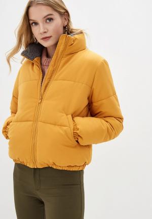 Куртка утепленная Vila. Цвет: желтый