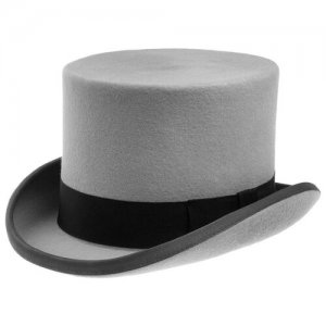 Шляпа цилиндр CHRISTYS FASHION TOP HAT cwf100006, размер 61. Цвет: серый