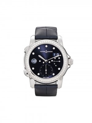 Наручные часы Lady Dual Time 37.5 мм Ulysse Nardin. Цвет: голубой