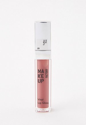 Блеск для губ Make Up Factory Vinyl Lip Gloss, тон 09, Toffee Kiss, 6 мл. Цвет: розовый