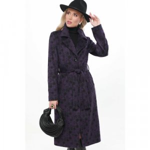 Пальто , размер 50, фиолетовый DStrend. Цвет: фиолетовый