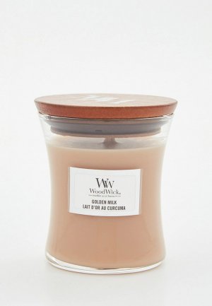 Свеча ароматическая Woodwick маленькая Топленое молоко, 85гр.. Цвет: бежевый