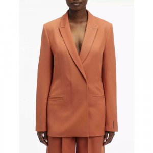 Пиджак , размер 36, коричневый CALVIN KLEIN. Цвет: коричневый