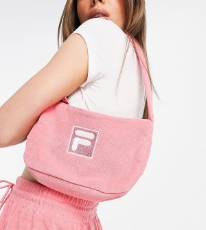 Розовая махровая сумка -Розовый цвет Fila