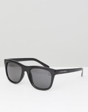 Черные квадратные солнцезащитные очки Cheap Monday. Цвет: черный