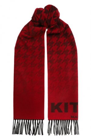 Кашемировый шарф Kiton. Цвет: красный