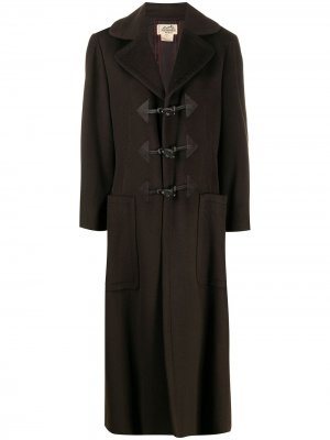 Длинный дафлкот 2000-х годов Hermès. Цвет: коричневый