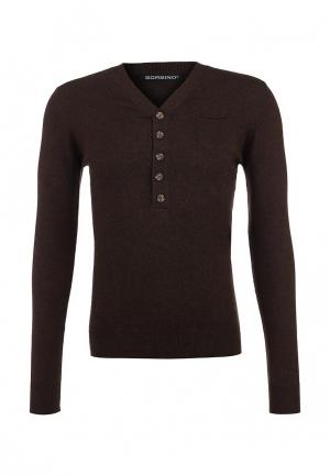 Пуловер Sorbino. Цвет: коричневый