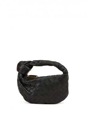 Черная женская кожаная сумка mini jodie Bottega Veneta