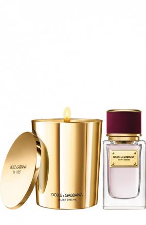 Ароматическая свеча Velvet Collection Sublime Dolce & Gabbana. Цвет: бесцветный