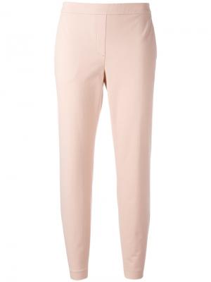 Зауженные укороченные брюки Theory. Цвет: розовый и фиолетовый