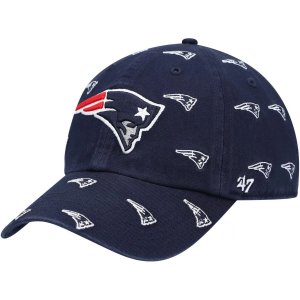 Женская регулируемая кепка темно-синего цвета New England Patriots Confetti 2047 года Unbranded