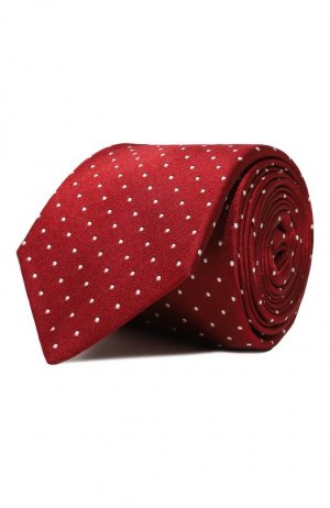 Шелковый галстук Luigi Borrelli. Цвет: бордовый