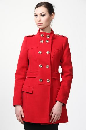 Пальто Exclusive. Цвет: красный