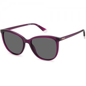 Солнцезащитные очки, фиолетовый, бордовый Polaroid. Цвет: фиолетовый
