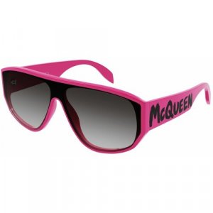 Солнцезащитные очки , черный, розовый Alexander McQueen. Цвет: черный