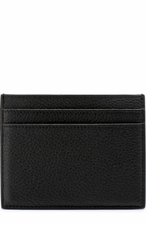 Кожаный футляр для кредитных карт Dior. Цвет: черный
