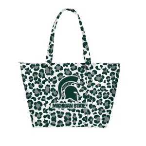 Большая сумка-тоут с леопардовым принтом Michigan State Spartans Weekender Unbranded