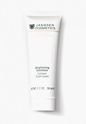 Пилинг для лица Janssen Cosmetics выравнивания цвета Brightening Exfoliator 50 мл. Цвет: белый